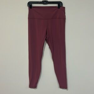Lululemon rose Align leggings sz 12 very soft 28” inseam